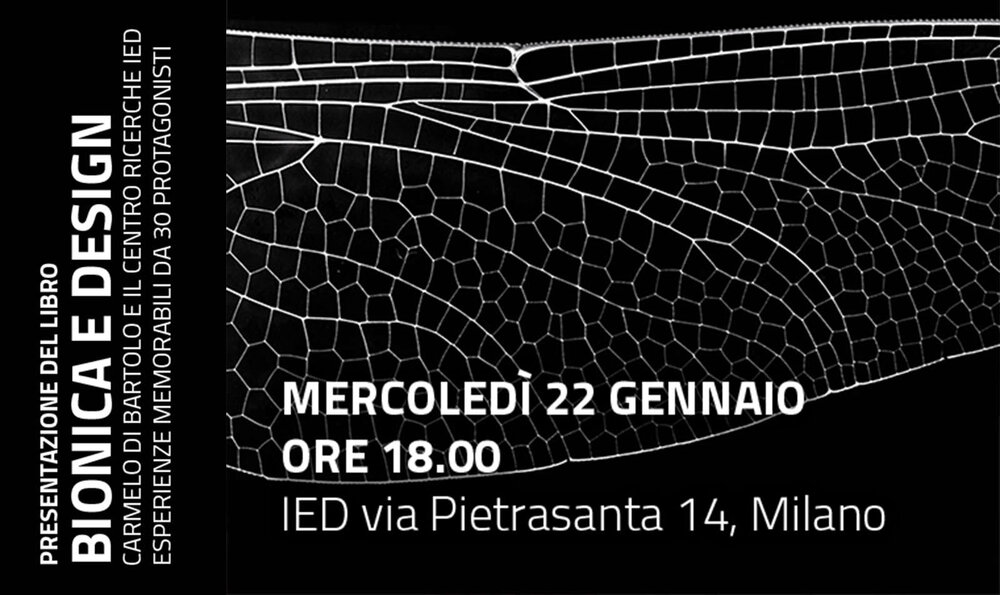 “Bionica e Design. Carmelo Di Bartolo e il Centro Ricerche IED. Esperienze memorabili da 30 protagonisti”