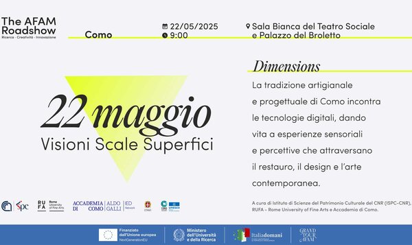 The AFAM Roadshow - Ricerca. Creatività. Innovazione- Accademia di Como Aldo Galli